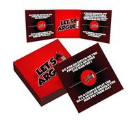 Qzdtue Let's Argue Card Game, Classic Debate Challenge, Fun Party Game Adults, Color Red Family Night Interactive Discussion, Travel-Friendly Entertainment 1-3 cm Difference in Size.