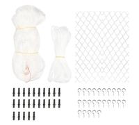Qzdtue Patio Guard Netting, Protective Mesh Barrier, Doorway Pet Protector, Anti Fall Pets Fence, 118 x 196 inches, Reinforced Edges for Maximum Security on Patios, Window, and Staircases