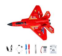 Qzdtue Remote Control Airplane, Kids Fighter Model Toy, 30x20cm Lightweight RC Aircraft Highlight, ABS LED Lights Detail, Airplane Toy with Easy Fly Design, Family Birthday Use for Indoor Outdoor