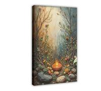 QZFNCOYU Mother Earth Gaia Poster Canvas Poster Wall Art Decor Print Picture Paintings for Living Room Bedroom Decoration 12x18inch(30x45cm)