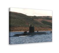 QZFNCOYU Navy Revenge Submarine Poster Canvas Poster Wall Art Decor Print Picture Paintings for Living Room Bedroom Decoration 12x18inch(30x45cm)