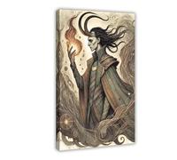 QZFNCOYU Nordic Loki Mischief Poster Canvas Poster Wall Art Decor Print Picture Paintings for Living Room Bedroom Decoration 24x36inch(60x90cm)