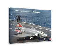 QZFNCOYU Phantom FG.1 Jet Aircraft Poster Canvas Poster Wall Art Decor Print Picture Paintings for Living Room Bedroom Decoration 20x30inch(50x75cm)