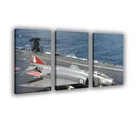 QZFNCOYU Phantom FG.1 Jet Aircraft Poster Canvas Poster Wall Art Decor Print Picture Paintings for Living Room Bedroom Decoration 16x24inch(40x60cm)