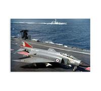 QZFNCOYU Phantom FG.1 Jet Aircraft Poster Canvas Poster Wall Art Decor Print Picture Paintings for Living Room Bedroom Decoration 08x12inch(20x30cm)