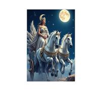 QZFNCOYU Poster of Selene, Goddess of The Moon Canvas Poster Wall Art Decor Print Picture Paintings for Living Room Bedroom Decoration 20x30inch(50x75cm)