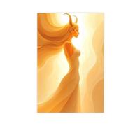 QZFNCOYU Poster of The Goddess Hathor Canvas Poster Wall Art Decor Print Picture Paintings for Living Room Bedroom Decoration 16x24inch(40x60cm)