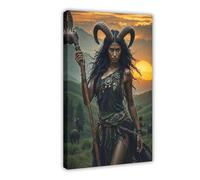 QZFNCOYU Poster of The Greek God of Nature Canvas Poster Wall Art Decor Print Picture Paintings for Living Room Bedroom Decoration 08x12inch(20x30cm)