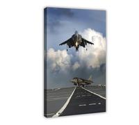QZFNCOYU Royal Navy Harrier GR9 Fighter Aircraft Poster Canvas Poster Bedroom Decor Landscape Office Room Decor Gift 12x18inch(30x45cm)