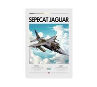 QZFNCOYU SEPECAT Jaguar Poster Art Canvas Poster Wall Art Decor Print Picture Paintings for Living Room Bedroom Decoration 08x12inch(20x30cm)