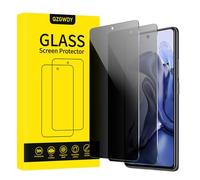 QZGWDY 2 Pieces Xiaomi 11T/11T Pro Anti-Spy Screen Protector, Tempered Glass Privacy Screen Protector 9H Hardness, Bubble-Free, Scratch Resistant