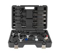 QZHDX Air Hammer Kit Multi-functional 24 PCS, Pneumatic Hammer 2100 BPM, Heavy Duty Air Hammer Piece Chisel Set, Vibration Impact Pneumatic Hammer Chisel Screw Loosener Tool Set with Carrying Case