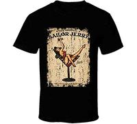 QzHP The Sailor Jerry Vintage Ad Poster Distressed T Shirt M Black