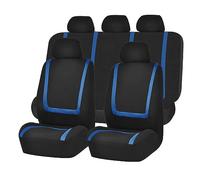 QziH For Nissan Navara 2017-2022 Car Seat Covers Fit Genuine Leather PU Leather Waterproof Car Accessories,D-black blue