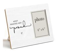 QZJ Memorial Picture Frame for Loss of Mom, Sympathy Gifts for Mom & Grandmother, Remembrance Gifts, Thinking of You, Keep Making Her Proud - Wooden 4 x 6 Inch Photo Frame