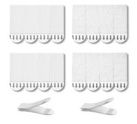 QZKJQDD 24-Pairs(48 Strips) Small Picture Hanging Strips Heavy Duty, Hanging Picture Canvas Hanger No Nails, Water-Resistant Adhesive Strips for Photo Frame Stickers Wall, Hanging Posters (46*16mm)