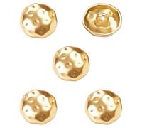 QZKJQDD 5 Pcs Gold Buttons, Zinc Alloy Irregular Shape Buttons for Cardigans, Replacement for Missing Buttons on Jeans Jackets Knitting Shirts Suits Trousers Buttons for DIY Craft Sewing Buttons 20mm