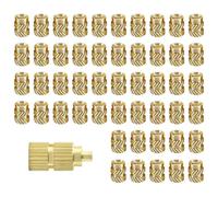 QZKJQDD 50Pcs Threaded Inserts, M3x5x4mm Threaded Inserts Heat Set Insert Tip for M3 & 1 Welding Adapter Heat Embedment Nut Printing Accessories Compatible with Weller SP40NUS and T18 Irons