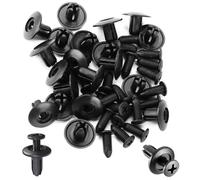 QZKJQDD 8 mm Nylon Car Fasteners Rivet Clips, Car Body Trim Clips, Fender Car Retainer Clips, Plastic Car Retainer Clips, Bumper reinforcement clips, Door Trim Panel Fender Clips (50 PCS)
