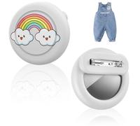 QZKJQDD Compatible with Air-Tag Holder for Kids Hidden Case, Cute Rainbow Air-Tag Tracker for Kid, Hidden Kids Holder with Invisible Pin, Anti Lost, tracker for kids, for Children, Elderly, Luggage