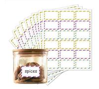 QZKJQDD Jam Labels for Jars, Labels for Jars, 180 Pcs Self Adhesive Easy Peel Waterproof Food with Easy Write Surface for Kitchen Food Bottle Jams Preserves Containers (30 x 50mm)
