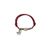 QZLNONTK 2026 Year of the Horse Silver Bracelet for Women | Red String Stackable Charm Bracelet for Good Luck and Protection(Pony)
