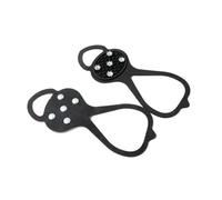 QZLNONTK 5 Teeth Ice Gripper for Shoes - Spike Grips Cleats for Men & Women - Snow & Ice Traction for Climbing & Hiking(Black,35 41)