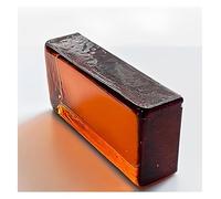 QZLNONTK Transparency Colored Clear Glass Blocks - Rectangular Crystal Bricks for Home, Office, Bar, and Hotel Decor(Brown)