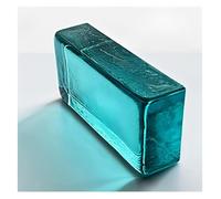 QZLNONTK Transparency Colored Clear Glass Blocks - Rectangular Crystal Bricks for Home, Office, Bar, and Hotel Decor(Light Blue)