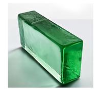 QZLNONTK Transparency Colored Clear Glass Blocks - Rectangular Crystal Bricks for Home, Office, Bar, and Hotel Decor(Green)