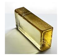 QZLNONTK Transparency Colored Clear Glass Blocks - Rectangular Crystal Bricks for Home, Office, Bar, and Hotel Decor(Light Yellow)