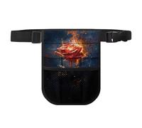 Qznuberone 3D Rose Nursing Fanny Pack with Gear Pockets and Tool Belt Storage for Stethoscopes, Emergency Supplies
