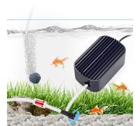 QZQ Air Pump Aquarium Fish Tank Air Pump Silent with Single Outlet Included Accessories Suitable Fish Tank from 1L to 100 Liters（2W）