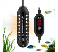 QZQ Fish Tank Heater Submersible Adjustable Aquarium Heater Features LED External Thermostat 50W/75W/100W/150W /200W Power Fish Tank Heaters for Tropical of Various Sizes(200W)