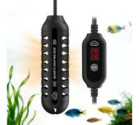 QZQ Fish Tank Heater Submersible Aquarium Heater Features LED External Thermostat 50W/75W/100W/150W Power Options Suitable for Freshwater Aq