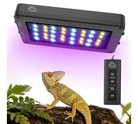QZQ UVB Light for Reptiles, 24W LED UVA UVB Reptile Lamp with Dimming and 4 Lighting Modes, New Mode 24/7 Timer, Adjustable Brightness, LED Light for Bearded Dragon, Gecko, Tortoise, Lizard
