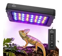 QZQ UVB Light for Reptiles, 24W LED UVA UVB Reptile Lamp with Dimming and 4 Lighting Modes, New Mode 24/7 Timer, Adjustable Brightness, LED Light for Bearded Dragon, Gecko, Tortoise, Lizard