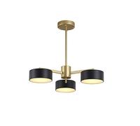 QZQHUSOJ Lamp Light Nordic Iron Art Creative Contracted Designer Circle Chandelier Living Room Dining Room Bedroom Chandelier,Gold-3 Heads