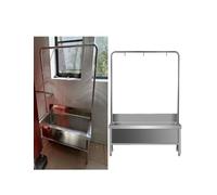 QZQJUILU Floor Mount Mop Sink, Stainless Steel Mop Service Basin, Commercial Laundry Slop Sink, Utility Tub Mop Pool Kit for Kitchen, Restaurant, Business Gara(High Rack 180x60cm)