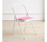 QZQJUILU Foldable Yoga Chair with Backrest - Lightweight Yoga Stool for Home, Iyengar Yoga Support, Portable Exercise Chair, Yoga Props for Comfort