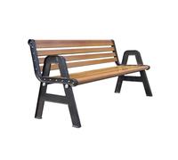 QZQJUILU patio Garden Bench Garden Outdoor Iron Chair, with Backrest Leisure Bench, Cast Aluminum Frame Sitting Outdoor wrought iron Bench(Large)