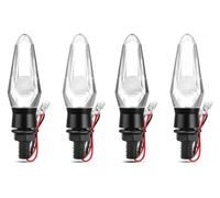 QZQXEMEDQ 12V Motorcycle Blinker Indicator Lamp Turn Light Signal Full Clear Lens Amber Flashing Lamps motorcycle turn signal light(4 pieces)