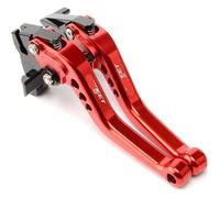 QZQXEMEDQ Adjustable Brake Clutch Levers For Triumph 675 Street Triple 2008-2016 Modified CNC Aluminum Alloy 6-stage Adjustable Short Brake Clutch Lever Accessories(Red)