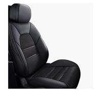 QZQXEMEDQ Car Seat Cushion Cover For Citroen For C3 XR 2015-2021 Leather Car Seat Cover Interior Full Set Custom Support Cushion Protecto(Black)