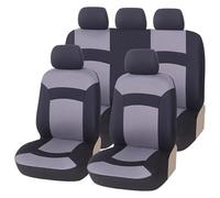 QZQXEMEDQ Car Seat Cushion Cover For Clio 2005 Car Seat Support Cushion Cover Protecto Compatible(Gray Full Set)