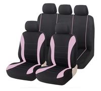 QZQXEMEDQ Car Seat Cushion Cover For Duster Car Support Cushion Cover Protecto With Side Compatible 5 Seaters(Pink Full Set)