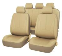 QZQXEMEDQ Car Seat Cushion Cover For M&ercedes For B&enz For E C SLK G GLS GLC GLE GL ML For GLK CLS S R A B For CLK For W204 Car Seat Support Cushion Cover Leather(Beige)