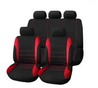 QZQXEMEDQ Car Seat Cushion Cover For M&ercedes For B&enz For W110 W114 W115 W123 T123 W124 T124 W210 For C E Class W164 Car Seat Support Cushion Cover Protecto(9pcs-lao-red)