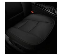 QZQXEMEDQ Car Seat Cushion Cover For Most Four-Door Sedan SUV Car Seat Single Without Backrest Support Cushion Cover Protecto PU Leather(1pcs Front Black)