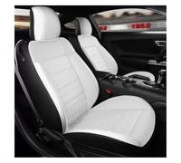 QZQXEMEDQ Car Seat Cushion Cover For Mustang 2015 2016 2017 2018 2019 2020 2021 2022 Custom Car Seat Covers Full Set Durable Support Cushion(White Black)
